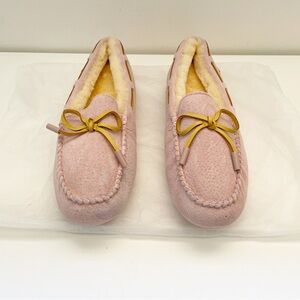 New Ugg moccasin everugg miracle moccasin pink loafer slipper boat shoe Sherpa